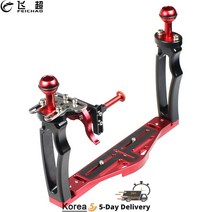 dslr 짐벌 캐논 6dmark2 오막포 조정 가능한 듀얼 핸들 트레이 스태빌라이저 리그 다이빙 업그레이드 gopro canon sony dslr 카메라 스마트폰 수중 하우징, 믹스 컬러