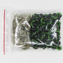 믹스 컬러 플라스틱 눈 아미구미 인형 장식 액세서리 8mm/10mm 100 개 Diy 키트 공예 테디 베어 안구, 03 green_02 10mm 100pcs
