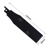 길이 140mm HCS 왕복 톱날 세이버 삽 전기 청소 삽 제거 타일 그라운드 진흙 청소 벽 퍼티 도구, 30mm, 02 Black 30mm
