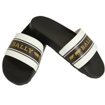 BALLY [명품]BALLY 발리 슬리퍼 ANIBALLY09 WHITEBLACKGOLD 남성 ANIBALLY09WHITEBLACKGOLD