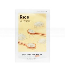 미샤 에어리 밀착 시트마스크 19g(쌀)10매