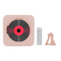 벽걸이CD플레이어 씨디플레이어 휴대용 CD 멀티미디어 플레이어 벽걸이 블루투스 호환 5.1 3.5mm 음악 LE, 03 Black EU