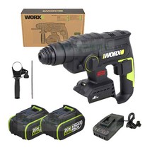 웍스 충전로타리햄머드릴 WU387 20V 4.0Ah 무선 앙카드릴 함마 3모드, 1개