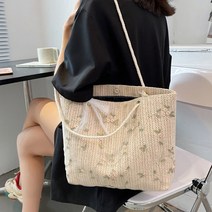 빅사이즈 라탄 숄더백 왕골 여름 가방 밀짚 비치백