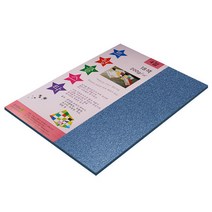 종이문화 얇은펄지 트윙클스타 200g 4절 No.18 블루다이아몬드 15매