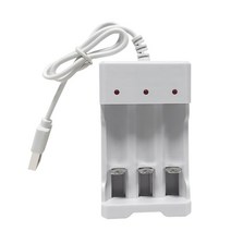 배터리충전기PUJIMAX-범용 USB 출력 배터리 충전기 3 슬롯 어댑터 AA/AAA 충전식 배터리용 빠른 도구 액, 01 Only battery charger_01 USB