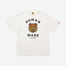[정품] 휴먼 메이드 x 원 바이 펜폴즈 베어 티셔츠 화이트 Human Made One By Penfolds Bear T-Shirt White