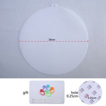 프리미어울실 뜨개질 액세서리 및 직조 플라스틱 메쉬 시트 리본/양모/실 DIY 가방 바느질 바늘로 쉬운 니트 도우미, CHINA, Round A, [07] Round A