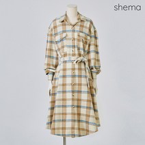 [세마] 벨트핏체크셔츠원피스_HKW1OP3231