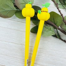 호박 실리콘 볼펜 귀여운 펜슬 2type, 1.목걸이호박
