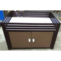 백화점 행사매대 이동식 노점 진열대 판매대 선반, 상세이페이지 참고, 블랙 120 x 80 x 85cm