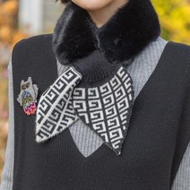 [디얼마미] 에코 퍼 머플러 미시 중년 여성 50대 엄마목걸이