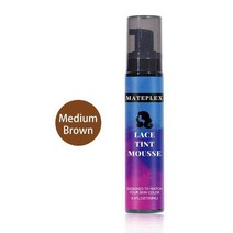 고주파실링기 100ml 레이스 틴트 무스 폼 다크 브라운 라이트 미디엄 스프레이 가발 정면 헤어 피스 여성 남성용, [02] Medium Brown