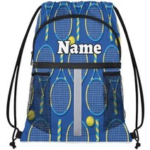 테니스 가방 백팩 미국 스포츠 공 커스텀 드로스트링 라켓 여자 아이들을 위한 가벼운 댄스 남자 아이들 10대 생일 선물 미니 체육관 비치 수영 여행 -633424, 멀티 4