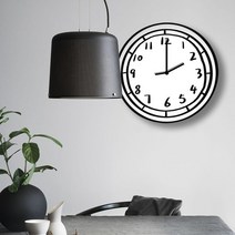 만화 애니메이션 2차원 벽시계 스튜디오 거실 상점 스튜디오 아트 방 장식 벽시계 벽시계, [01] 다른, [02] 손으로 그린 원탁 21CM x 22CM, 핸드페인팅 원형 시계 21CM x 22CM