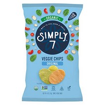Simply 7 Veggie Vegan Snacks Chips Organic Non-GMO Cholesterol Sugar Gluten Free Vegetarian P, 1