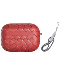 에어팟프로 2세대 호환 BV 메쉬케이스 + 랜야드루프, 레드, 에어팟프로 2세대 BV 메쉬케이스 + 랜야드루프