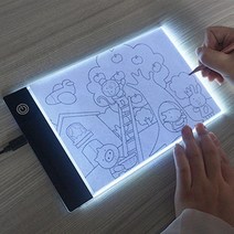 led 드로잉보드 라이트 카피 보드 미술연습 복사판 USB 충전형 A3 A4 A5, A5+3단조광