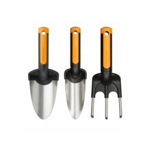 (피스카스) Fiskars Premium Planters 스테인레스 원예/가드닝 작업공구 3종(모종삽 이식삽 호미갈고리), 호미갈고리(1000728), 1개