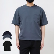 남자 기본 반팔티 구김없는 무지 레이어드 스판 5부 여름 티셔츠 T399