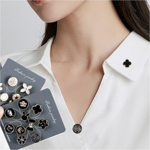 옹횻누 오픈 방지 뱃지 브로치 패션 코사지 단추 10p 세트 브로치| 깃터률 Itw3W+1IE5Q