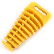국소배기장치 집진기 오토바이 배기 파이프 모토크로스 PVC 2748MM 테일 에어 블 리더 플러그 소음기 머플러 워시 보호대 197846, Yellow, Yellow