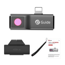 guide mobir air 적외선 열화상 카메라 ios type-c 스마트폰 ir 열화상 카메라 120x90 ir 해상도 -20120℃ 열화상, 회색 이오스