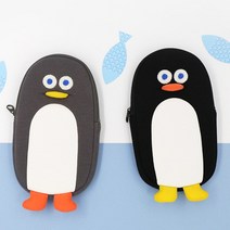 로마네 펭귄 펜케이스 브런치 브라더 펜시용품, 블랙펭귄펜케이스