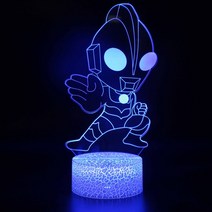 울트라 슈트맨 아이방 꾸미기 USB 플러그인 인테리어 장식등 홈 PC방 만들기, D