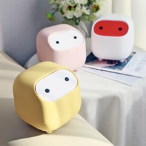 원터치 책상위휴지통 귀여운쓰레기통 차량용재떨이, 화이트
