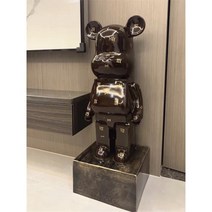 urkoteer베어브릭 대형 저금통 80cm 곰돌이 피규어 인테리어 집들이 개업 선물(W받침대), F