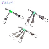 용왕낚시 T형 멀티 스냅도래 10매입 케이스 포함 삼각 천평도래 문어도래 쭈꾸미도래 갑오징어도래 1핀도래 2핀도래 3핀도래 문어채비, T형 3핀도래