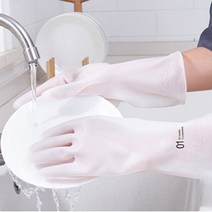 감성주방을 완성한다 정~말 야무진 고무장갑 5개 세트, M, 핑크