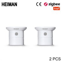가스검지기 HEIMAN Zigbee Tuya 일산화탄소 탐지기 스마트 홈 보안 경보 시스템 용 고감도 CO 센서, 2pcs