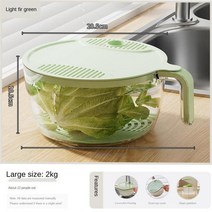 과일 야채 고추 초음파 세척기 Sanitary Kitchen Drain Basket Fast Light Luxury Rice Washing Multi-func, 03 3