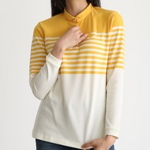 네레토 여성 골프웨어 상의 세미 기모 미들넥 티셔츠