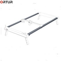 레이저각인기 레이저마킹기 Exention 키트 레이저 헤드 리프팅 장치 ORTUR 마스터 3 애드온 부품 액세서리 3D 프린터 DIY LU2-10A 용 알루미늄 플랫폼, 확장 키트