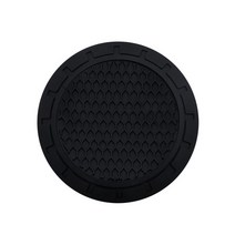 1+1 차량용논슬립패드 미끄럼방지 미니 대형 대쉬보드 패드 컵 매트 코스터 워터 슬롯 인테리어 액세서리 푸조, 검은색