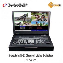 Portable HD Video Switcher HDS9325 / 포터블 5채널 비디오 스위쳐 / 스트리밍 / T- bar 탑재 / 녹화 / 크로마키 지원