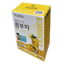 티젠 콤부차 유기농 유자차 5GX40개입 장내 유익균의 먹이 프리바이오틱스, 40개입