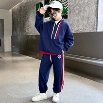 도오빠 남아 네로아로 배색 반집업 조거 트레이닝 상하세트