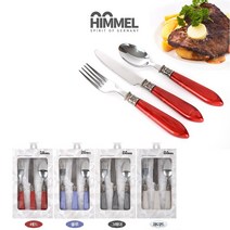 힘멜 양식세트, 1개, 스픈셋트 3PCS 레드