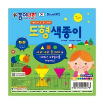 종이나라 도형색종이 150x150(mm) 세모 네모 동그라미 모양색종이, 종이나라 도형색종이 단품(1개)