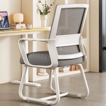 컴퓨터 의자 키큰 사람 척추에 좋은 학습용 등받이, 90도 플립이동블랙프레임 그레이 메쉬+라텍스