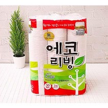 DKS341591[도매포유]에코리빙22m 3겹롤휴지30롤, 1