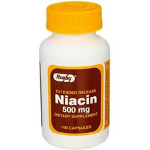 럭비 익스텐드 릴리즈 나이아신 500mg 100정 Rugby Extended Release Niacin, 3팩