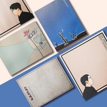 [떡메모지] 우리가 사랑한 윤동주 디자인 일러스트 메모지 5종 학교 방과 후 활동 디자인 문구 굿즈, 하늘과바람과별과시 표지 메모