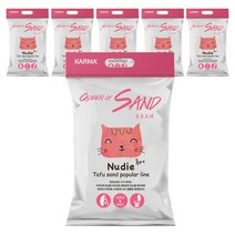 퀸오브샌드 누디 고양이 모래 퓨어, 3kg x 18개
