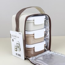 코멕스 미니3단 도시락세트 피크닉 도시락통, 단품