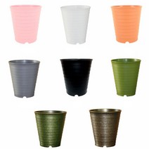 국산 베이직 컬러 화분 대형 원형 빈화분 플라스틱화분 큰화분 원화분, DAMDDA 라운드라인300